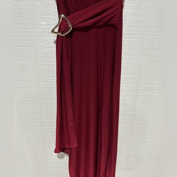 NWT Windsor chic example v neck belted slit midi dress size XS - Picture 4 of 15